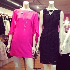 Barbie pink Milly ruffle sleeve mini, sz 6. Worn once,perfect for wedding season